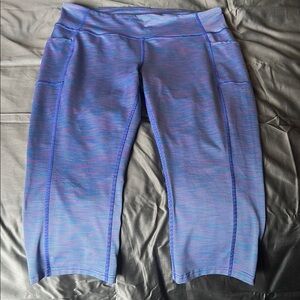 Tek Gear Blue Athletic Leggings with Stretch Fabric